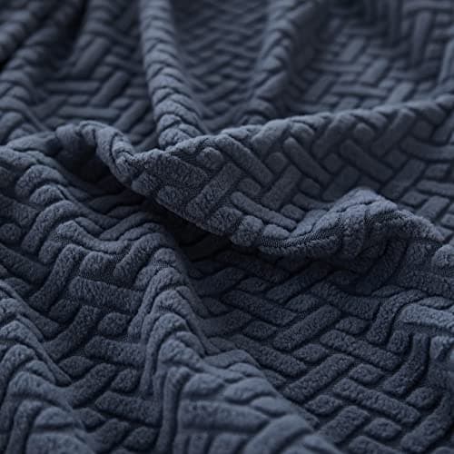 Jonuiony Wear-Resistant L-Shape Sectional Couch Slipcover (Dark Grey, Large) — A-dark Grey