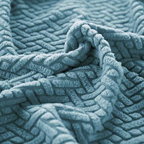 Jonuiony Wear-Resistant L-Shape Sectional Couch Slipcover (Dark Grey, Large) — A-sea Blue