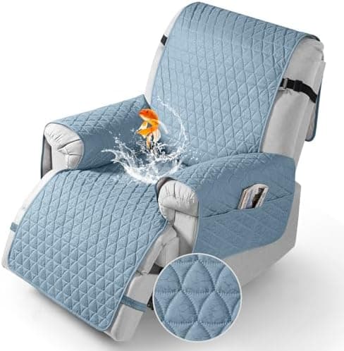 TAOCOCO 100% Waterproof Recliner Cover - Perfect for Slip and Stain Protection, Suitable for Elderly and Disabled Users, Ideal for Outdoor Patios or Indoor Use(Chocolate, Small-22'')