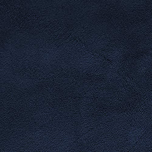 H.VERSAILTEX Stretch Gray Velvet Sofa Covers for 3 Cushion Couch, 72"-90" — Navy