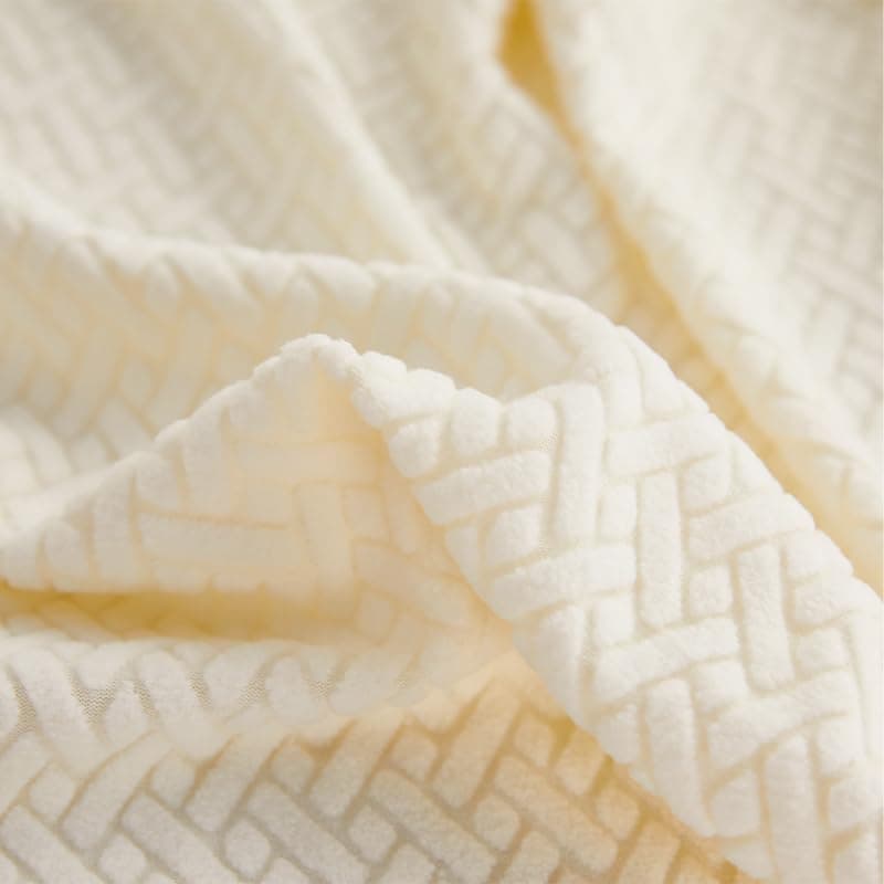 2024 New Stretch Slipcovers for Large Double Seat Sofa (Light Gray) — Texture White