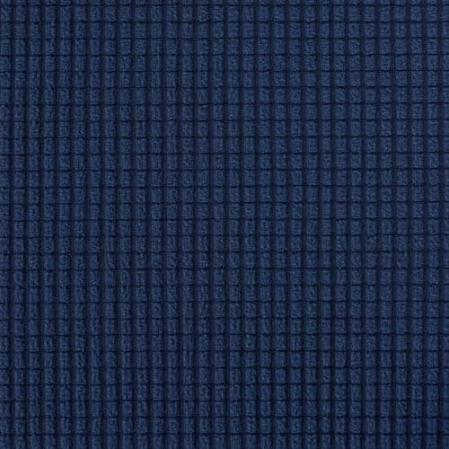 CHUN YI Stretch Sofa Cover, 3 Seat, Grey Checks Spandexсалон coverage — Dark Blue