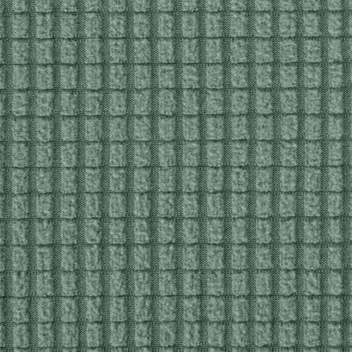 CHUN YI 3 Seater Couch Slipcover, Large Grey Checks — Dark Cyan/Oliver Green