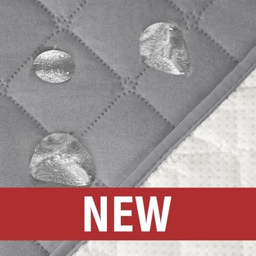 Burgundy 100% Waterproof Couch Cover for 3 Cushion Sofa (Sofa 70") Pet Friendly — Dove Gray