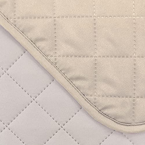 U-NICE HOME Oversized Recliner Chair Covers, Water Resistant & Pet Friendly (28", Coffee/Beige) — Sand/Beige