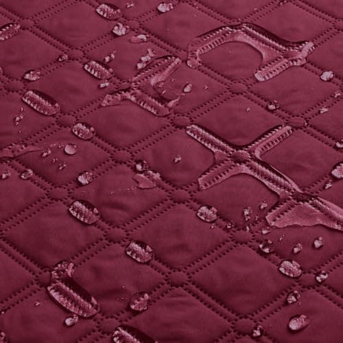 TAOCOCO 100% Waterproof Recliner Cover, Pet & Kids Washable, Dark Gray — Wine