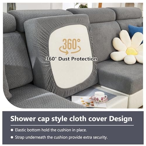 2024 Magic Wear-Resistant Sofa Cover for Sectionals (Texture-Gray, Extra Large)