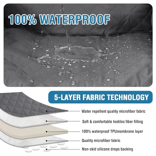 H.VERSAILTEX 100% Waterproof Recliner Cover, Rocket Gray