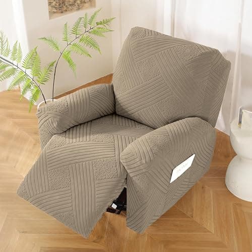 Northern Brothers Stretch Recliner Covers for Lazy Boy Chairs - Washable & OEKO-TEX Khaki
| Northern Brothers Recliner Covers Stay in Place & Protect Furniture for Dog and Kids - Lazy Boy OEKO-TEX Khaki
| Northern Brothers OEKO-TEX Khaki Stretch Rec