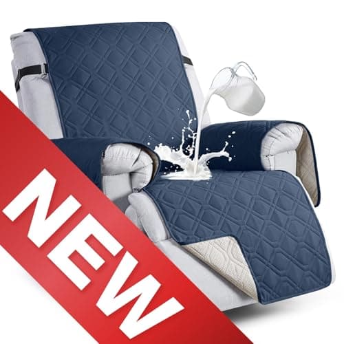 VANSOFY 100% Waterproof Pet Chair Cover, Dark Gray, 23.6" — Navy Blue
