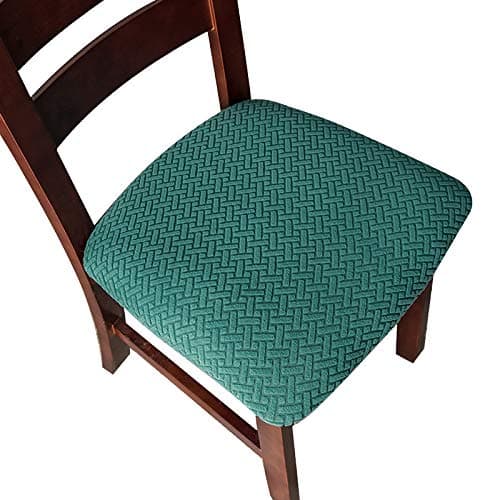 Genina Taupe Dining Room Chair Slipcovers (4 Pcs) — Teal
