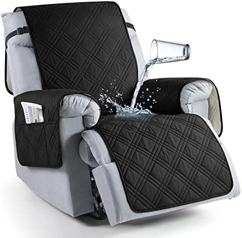 TAOCOCO 100% Waterproof Non Slip Covers for Recliner Chair with Pocket  
Best Non Slip Covers for Recliner Chairs with Pockets for Kids and Pets (2|6")  
Washable 100% Waterproof Recliner Chair Protector for Kids and Pets, OEKO-TEX Certified (2|6", C