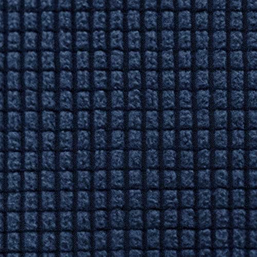 CHUN YI 7 Piece Stretch Couch Cover, 3 Seater with Elastic Backrests and Cushions(Large, Brick) — Dark Blue