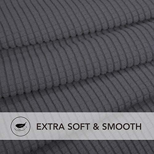 PureFit Stretch Dark Gray Sofa Slipcover – Non-Skid & Washable