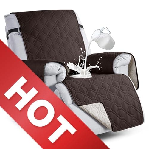 VANSOFY 100% Waterproof Pet Chair Cover, Dark Gray, 23.6" — Chocolate