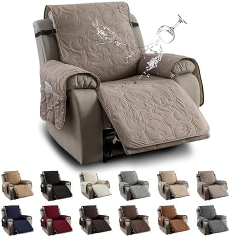 100% Waterproof Recliner Chair Cover for Pets and Kids (Beige, 2|6" Recliner Chair)
100% Waterproof Non-Slip Fabric Recliner Couch Cover for Living Room (Beige, 2|6" Recliner Chair)
Washable 100% Waterproof Recliner Chair Cover for Pets and Kids (Bei