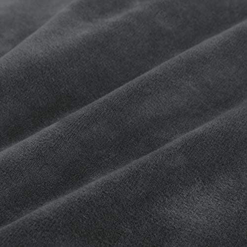 MAXIJIN Velvet Chaise Cover for L Shaped Sofa with Elastic Bottom (Gray) — Grey