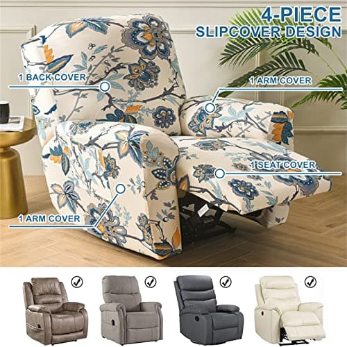 Eco-Ancheng Lazyboy Recliner Slipcover Set with Storage Pockets