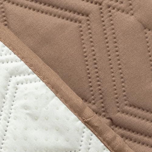 Genina 100% Waterproof Recliner Chair Cover, Anti-Slip Furniture Protector for Pets Dogs (Coffee) — Camel
