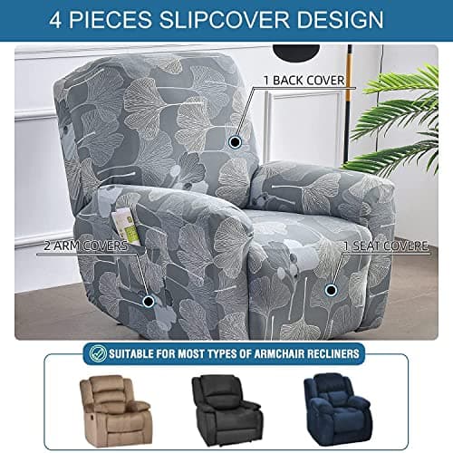 Eco-Ancheng Lazyboy Recliner Slipcovers with Storage Pockets