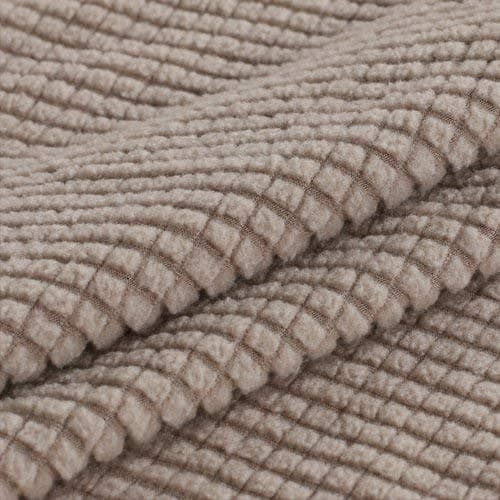 Turquoize 3-Piece Sofa Covers for 2-Cushion Couch, Washable Biscotti Beige Jacquard Slipcovers — Sand