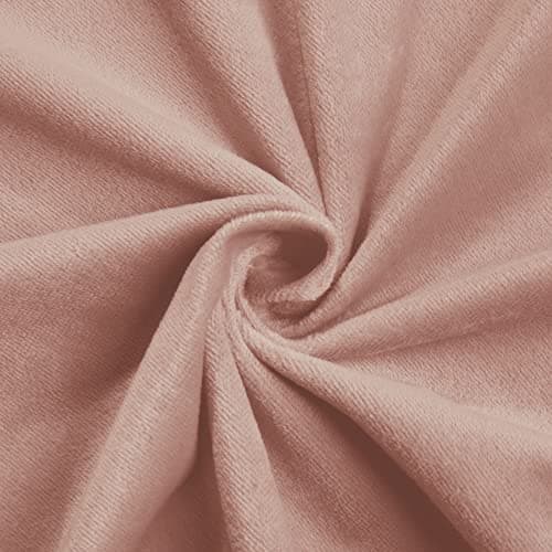 Luxury White Velvet Sectional Couch Cover, L-Shaped Sofa Slipcover (Small) — Pink