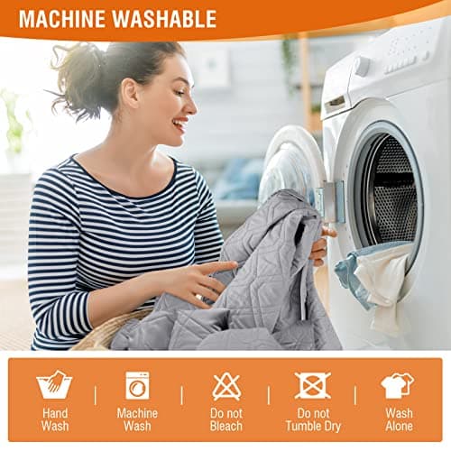 VANSOFY 100% Waterproof Dog Chair Cover, Light Gray, 23.6"