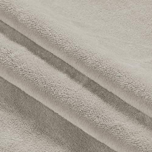 Ivory Turquoise Loveseat Covers for Velvet Couch with Elastic Bottom — Oatmeal