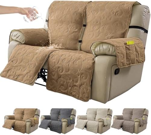 100% Waterproof Recliner Chair Cover for Pets and Kids (Beige, 2|6" Recliner Chair)
100% Waterproof Non-Slip Fabric Recliner Couch Cover for Living Room (Beige, 2|6" Recliner Chair)
Washable 100% Waterproof Recliner Chair Cover for Pets and Kids (Bei