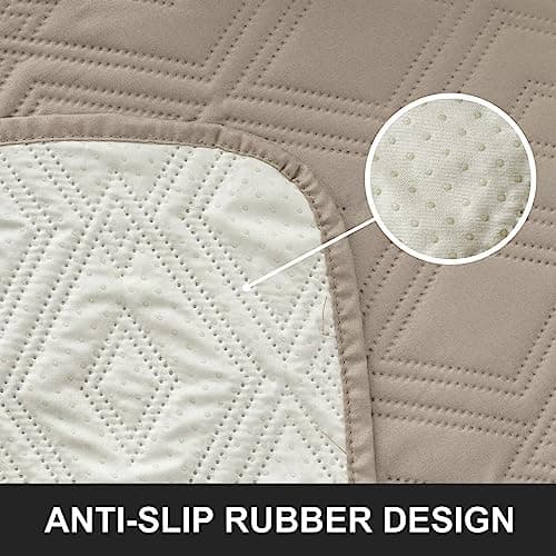 Genina Waterproof Recliner Sofa Cover, Dark Gray — Champagne