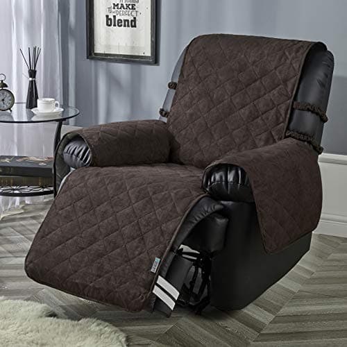 STONECREST Waterproof Microsuede Recliner Slipcover (Chocolate, 23")