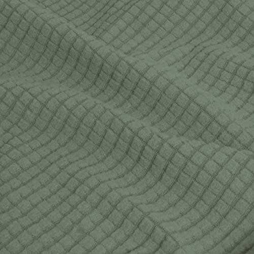 Pet and Kid-Friendly Large Dark Gray Stretch Couch Cover — Greyish Green