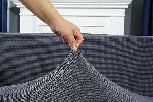 Durable Dark Gray 2 Seater Stretch Slipcover for Couches & Sectionals