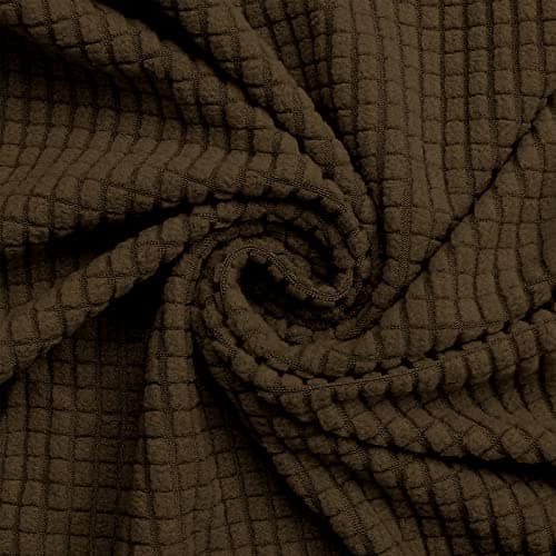 Oversized Sofa Slipcovers for 3 Cushion Couch with Elastic Bottom, Suitable for Kids and Pets (X-Large, Black) — Brown