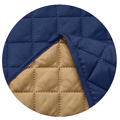Water Resistant Dog Couch Cover 68" x 3 Cushions Gray/Light Gray — Navy Blue/Camel