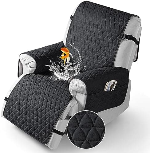 TAOCOCO 100% Waterproof Recliner Cover - Perfect for Slip and Stain Protection, Suitable for Elderly and Disabled Users, Ideal for Outdoor Patios or Indoor Use(Chocolate, Small-22'')