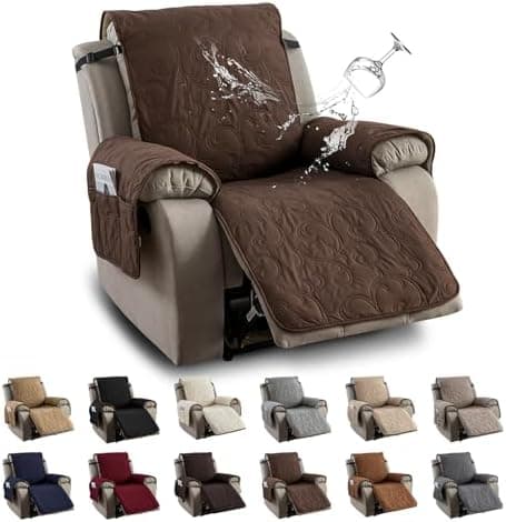 100% Waterproof Recliner Chair Cover for Pets and Kids (Beige, 2|6" Recliner Chair)
100% Waterproof Non-Slip Fabric Recliner Couch Cover for Living Room (Beige, 2|6" Recliner Chair)
Washable 100% Waterproof Recliner Chair Cover for Pets and Kids (Bei