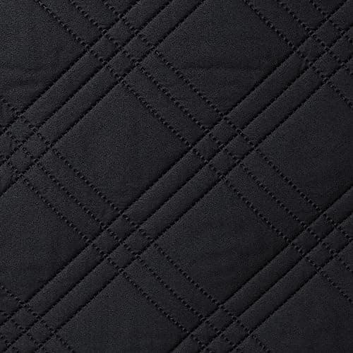 TAOCOCO 100% Waterproof Reversible Sofa Cover for Loveseat and U-Shaped Couches Light Gray — Black