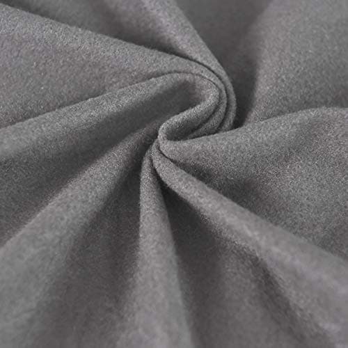 Dark Gray Microfiber Stretch Recliner Sofa Slipcover with Elastic Fit Protection — Light Gray