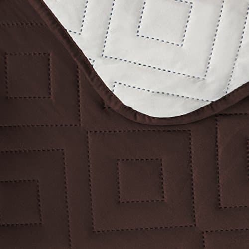 H.VERSAILTEX Reversible Water Resistant Recliner Cover for Pets & Kids — Brown/Beige