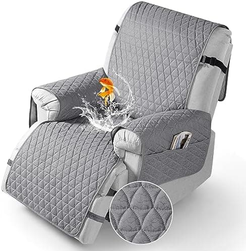 TAOCOCO 100% Waterproof Recliner Cover - Perfect for Slip and Stain Protection, Suitable for Elderly and Disabled Users, Ideal for Outdoor Patios or Indoor Use(Chocolate, Small-22'')
