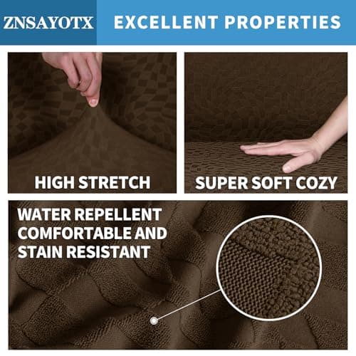 Lazy Boy Reclining Rocker Cover (24"-37"), 3-Piece Stretch Slipcover