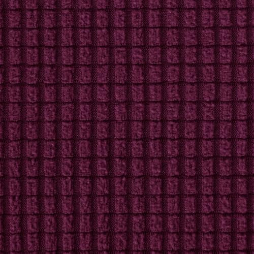 CHUN YI 7 Piece Stretch Couch Cover, 3 Seater with Elastic Backrests and Cushions(Large, Brick) — Dark Magenta