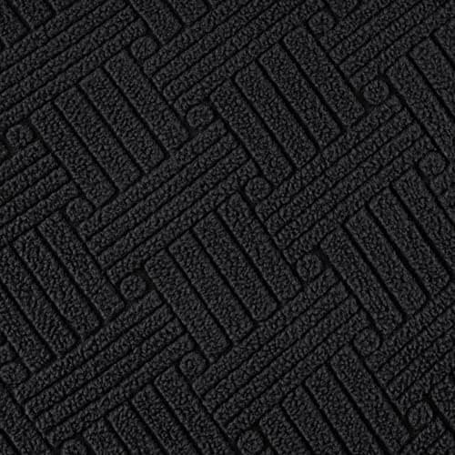 KinCam Stretch Recliner Cover, Dark Gray Stripe, 2 Seater — Black