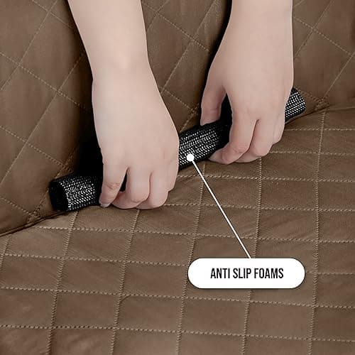 Utopia Reversible Loveseat Couch Cover, Water Resistant Brown/Beige Protector