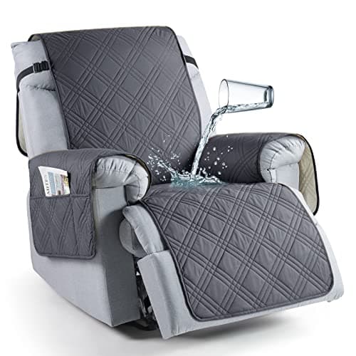 TAOCOCO 100% Waterproof Recliner Chair Cover, Non-Slip, Washable, Kids & Pet-Friendly