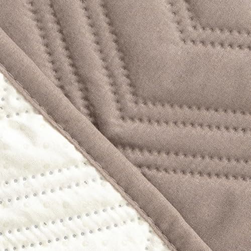 Genina 100% Waterproof Recliner Chair Cover, Anti-Slip Furniture Protector for Pets Dogs (Coffee) — Taupe