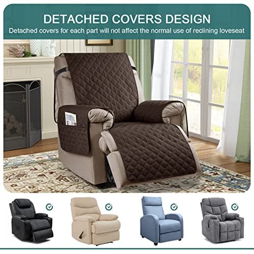Ruaozz Reclining Chair Covers for Kids and Dogs