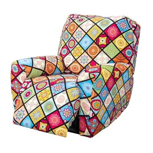 FUANGUI 4-Piece Lazyboy Recliner Cover with Storage Pockets — 15
