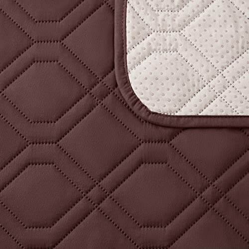 Waterproof Loveseat Recliner Cover with Console for Pets - Chocolate — Coffee